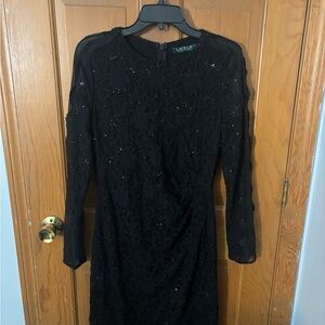 Ralph Lauren Black Sheath Cocktail Dress